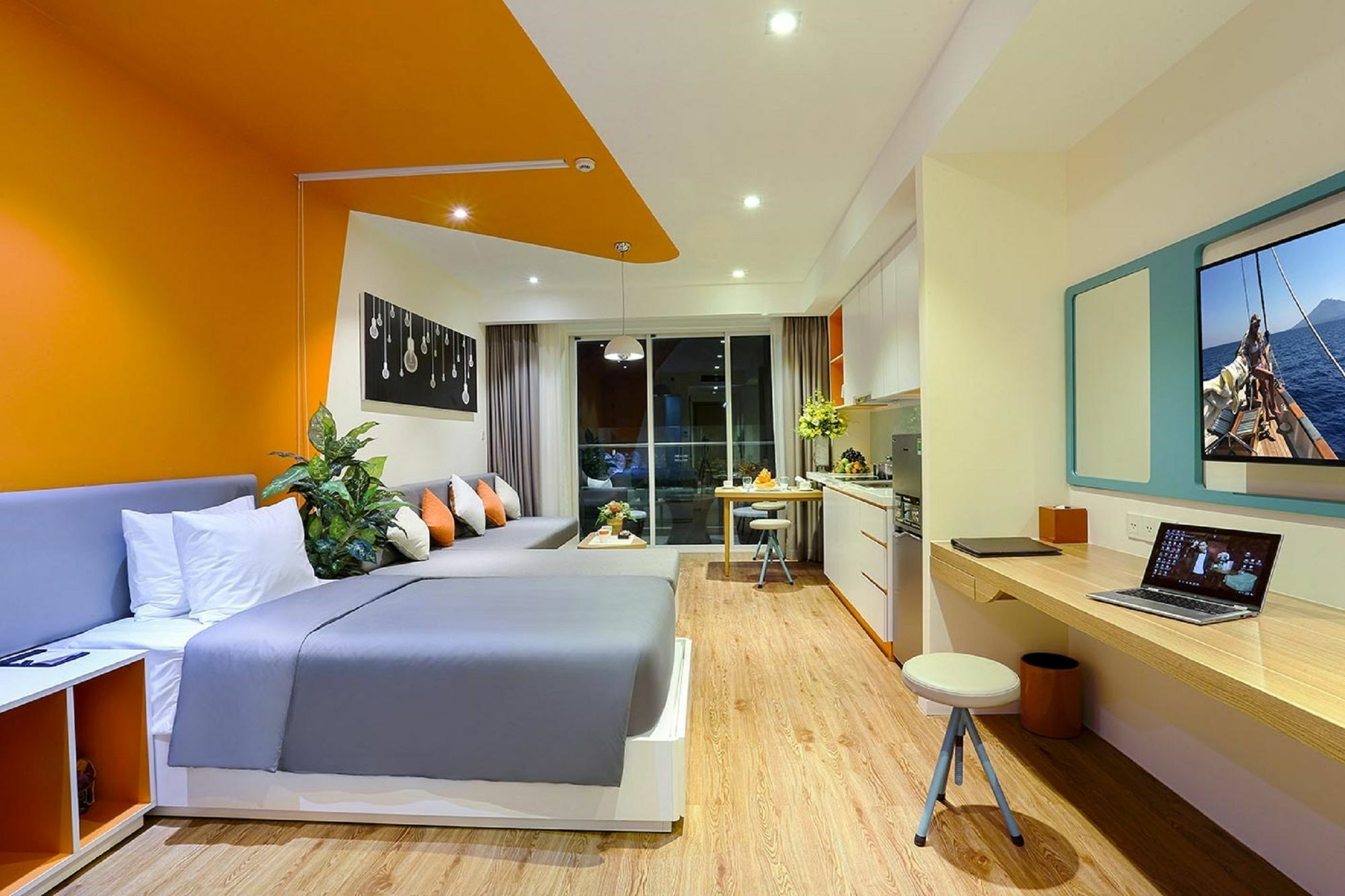 Atlantica Balcony Ocean View Serviced Apartment ニャチャン エクステリア 写真